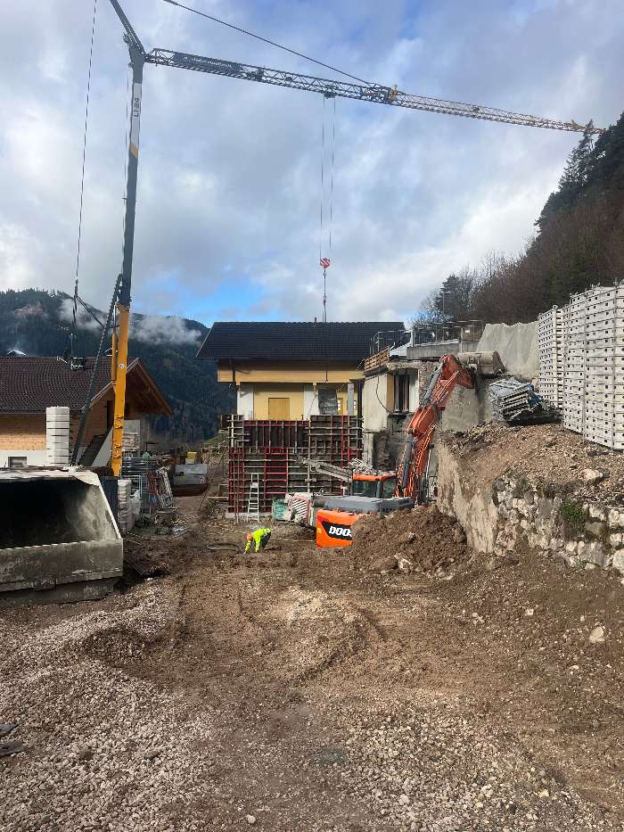 Errichtung einer Garage