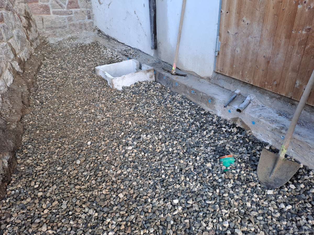 Errichtung eines Laufstall-1